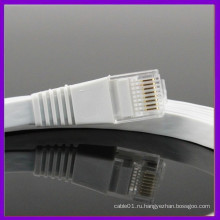 UTP / FTP cat5e rj45 плоский кабель / кабель коммутационного шнура